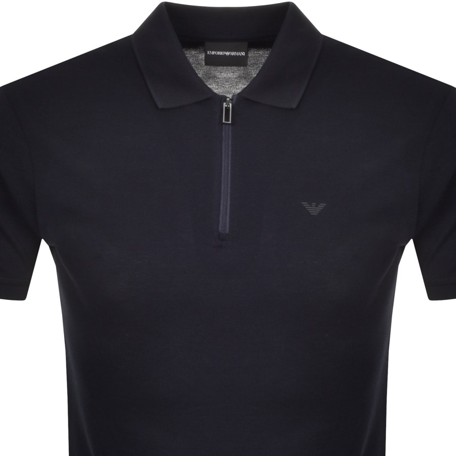Alternative Image for ProductEmporio Armani Short Sleeved Polo T Shirt Navy2